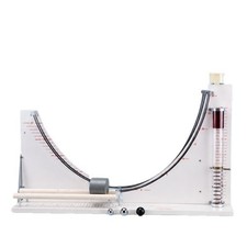 Kinetic Energy Apparatus Mechanical Physics Track with Metal Balls