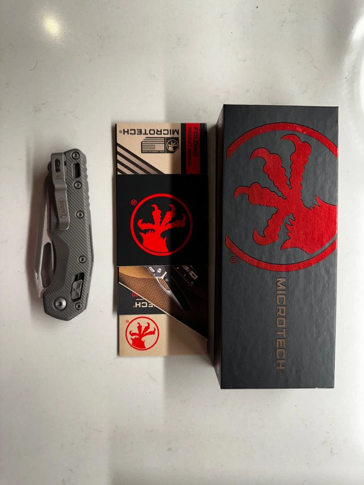 Microtech MSI S/E рифленый натуральный прозрачный апокалиптический стандарт 210-10 APFLNC - Изображение 2 из 4