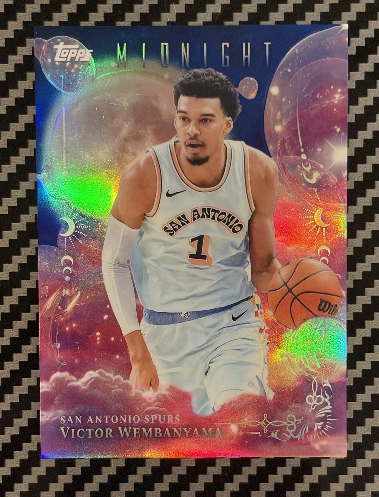Victor Wembanyama #DL-6 Basketball Cards 2025 Topps Midnight Dreamland trading card — raw and PSA graded price guide