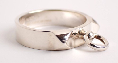 HERMES Collier de Chien PM #57 Sv925 Silver 5.2g Ring 666020 - Picture 4 of 8