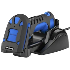 Upgraded 2D Industrial Barcode Scanner with Wireless Charging Stand, 1968 Fee...