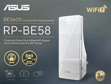 ASUS RP-BE58 BE3600 Dual-Band Wi-Fi 7 AiMesh Range Extender White OB