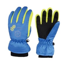 Kids Ski Snow Gloves Winter Cold Weather Windproof Warm 3-5 years old A - Blue