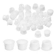 38Pcs 8mm 5/16" Flush Type Panel Round Snap in Fastener, White