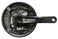Shimano Kettenradgarnitur Tourney FCTY501 4-Kant Schwarz | 42 X 34 X 24 ZäHne
