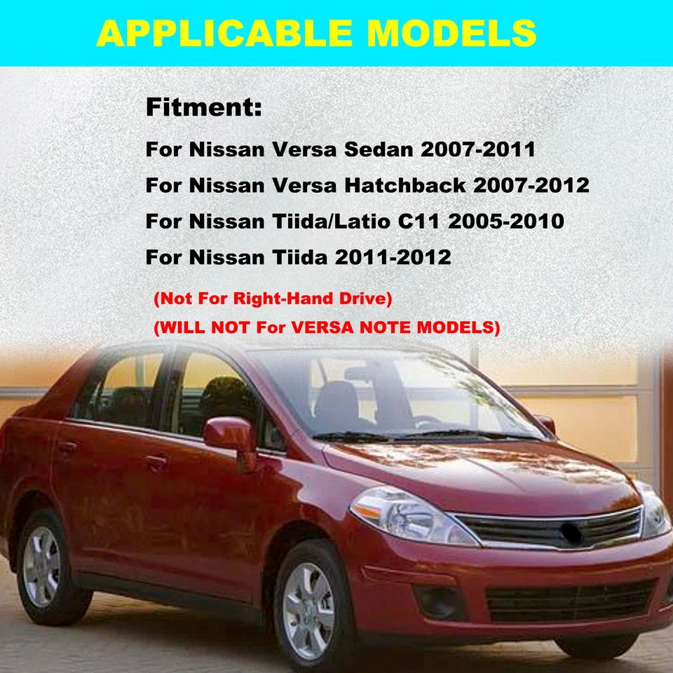 2PCS Cowl Grille Outer Cover Trim LH & RH for Nissan Versa Hatchback 2007-2011 Foto 4 de 4