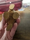 Vintage Hand Carved Elephant Figurine Wood 3 Inches — photo 4
