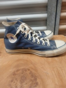 Converse All Star Leather Sneakers Mens 14 White Navy‎ AV738 Vintage 2001 Rare Converse 2001 | eBay main image 2