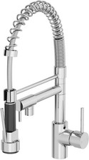 Kitchen Sink Mixer Tap Chrome Brass 360° Degree Rotation Single Hole  