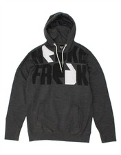 SNEAKER FREAK Maglione Uomo Grafico con Cappuccio Medium Grigio Cotone CG34