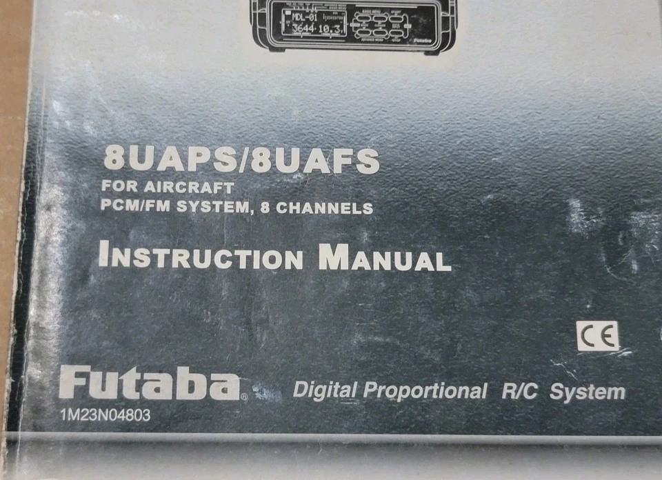 Futaba 8U 8UAPS 8UAFS Instruction Manual Super Aurcraft PCM/FM 8 Channels  - Image 2 of 4