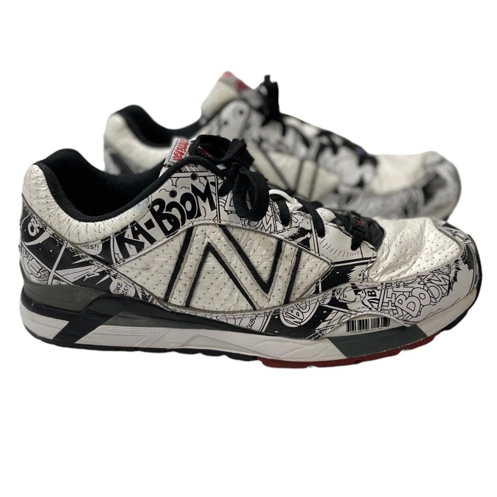 NEW BALANCE Limited Edition 480 Comic Sneakers Men s 9.5 Black White RARE FIND