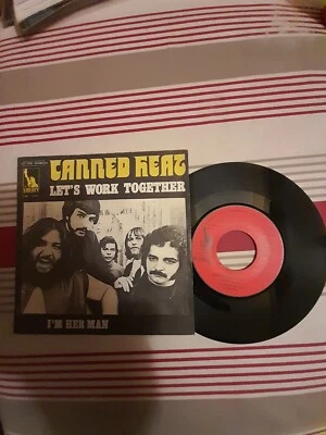 CANNED HEAT / Let's work together - I'm her man (1969) 7" !! woodstock - Photo 1/2