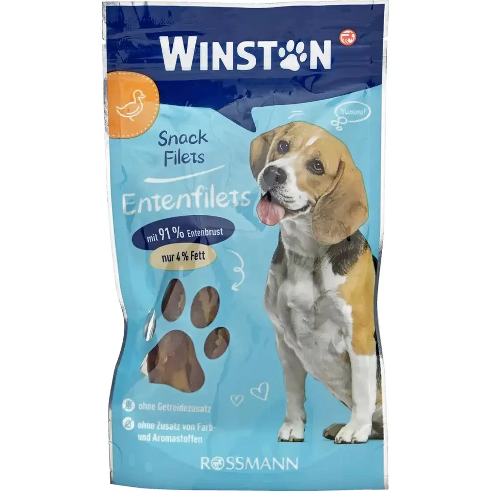 6 x 80 g | Winston Snack Filets mit Ente ohne Getreidezusatz ohne Farbstoffe - Bild 2 von 3