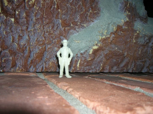 Marx VINTAGE 1950'S ROY ROGERS PLAYSET COWBOY 60MM STANDING VINYL/RBR