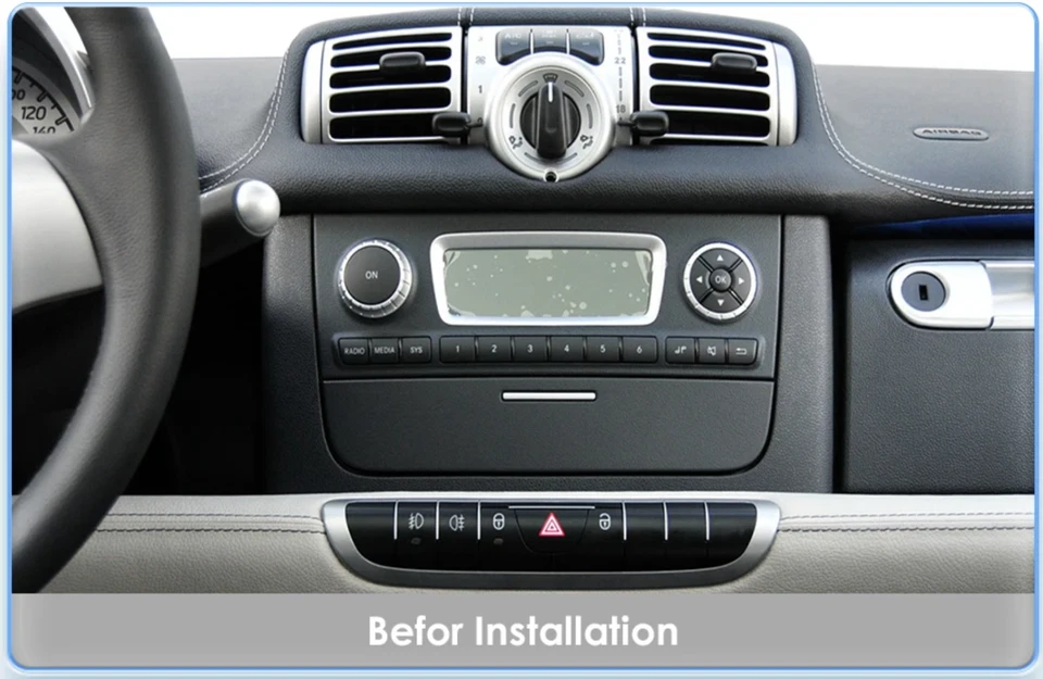 ANDROID 2gb 64gb Smart Fortwo 451 2011-2015 stereo navigatore radio 9" USB WIFI - Image 4 of 4
