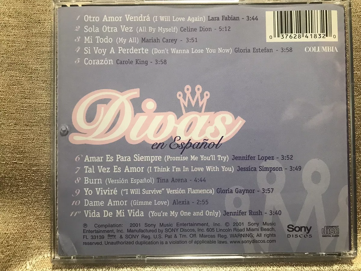 RARE CD Divas Español Lara Fabian Celine Dion Carole King Gloria