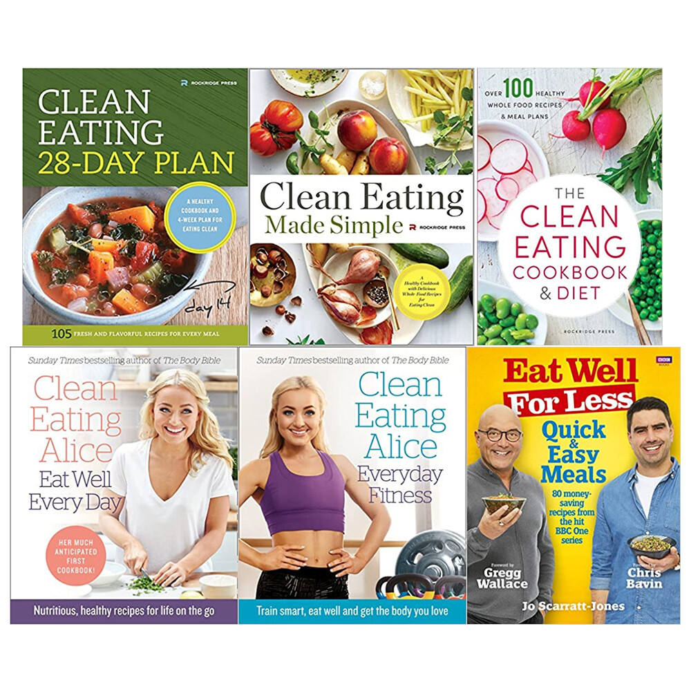 Clean Eating 28-Day,Made Simple,Eating,Eat,Everyday Fitness,Quick 6 Books Set