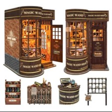 Book Nook 3D Kit Magic Wizard Wand Shop Harry Potter themed 3D LED Puzzle