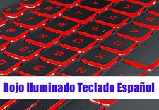 Spanish Red backlit keyboard for MSI GL63 8RCS MS-16P8 /GL65 9SD MS-16U5