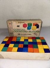 Vintage 1964 Cubical Counting Blocks/ Milton ...