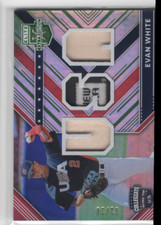 2018 Elite Extra Edition USA Materials Emerald #40 Evan White /10 - NM-MT