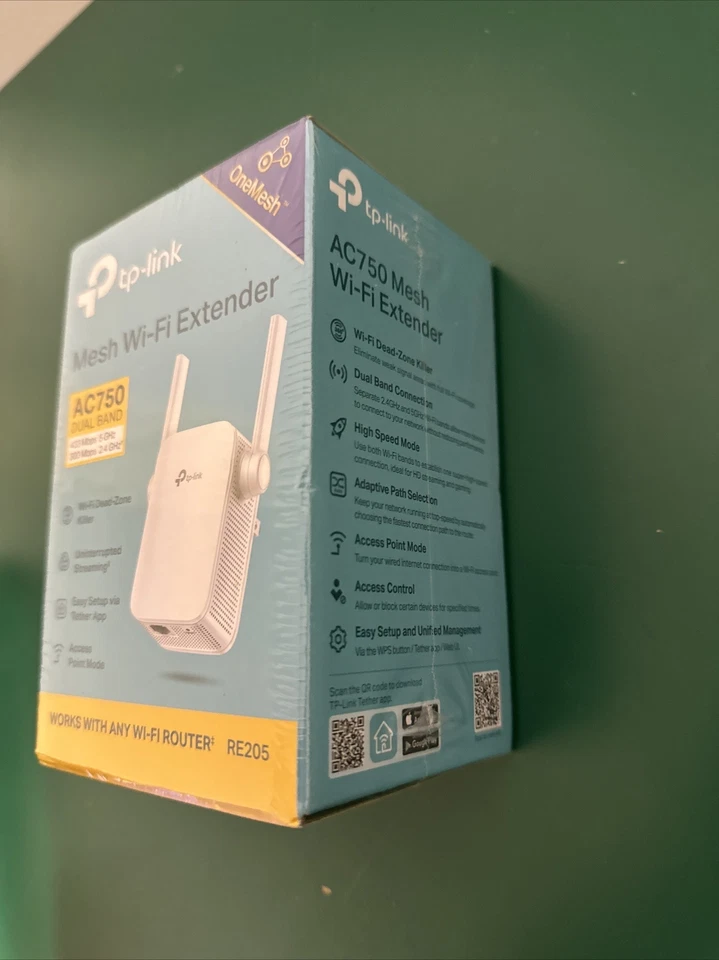 Tp-Link Mesh Wi-Fi Extender AC1200 Dual Band 867 Mbps 5 GHz Works W/Any Router - Image 2 of 4