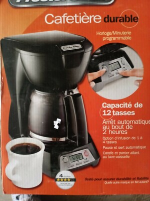 Proctor Silex 43672 Black Programmable 12 Cups