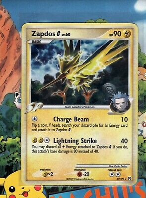 Pokemon Platinum Arceus Single Card Holofoil Rare Zapdos G 12/99