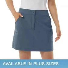 NWT 32 DEGREES COOL 1745837 VINTAGE INDIGO BLUE LADIES' TECH SKORT SZ S #J407