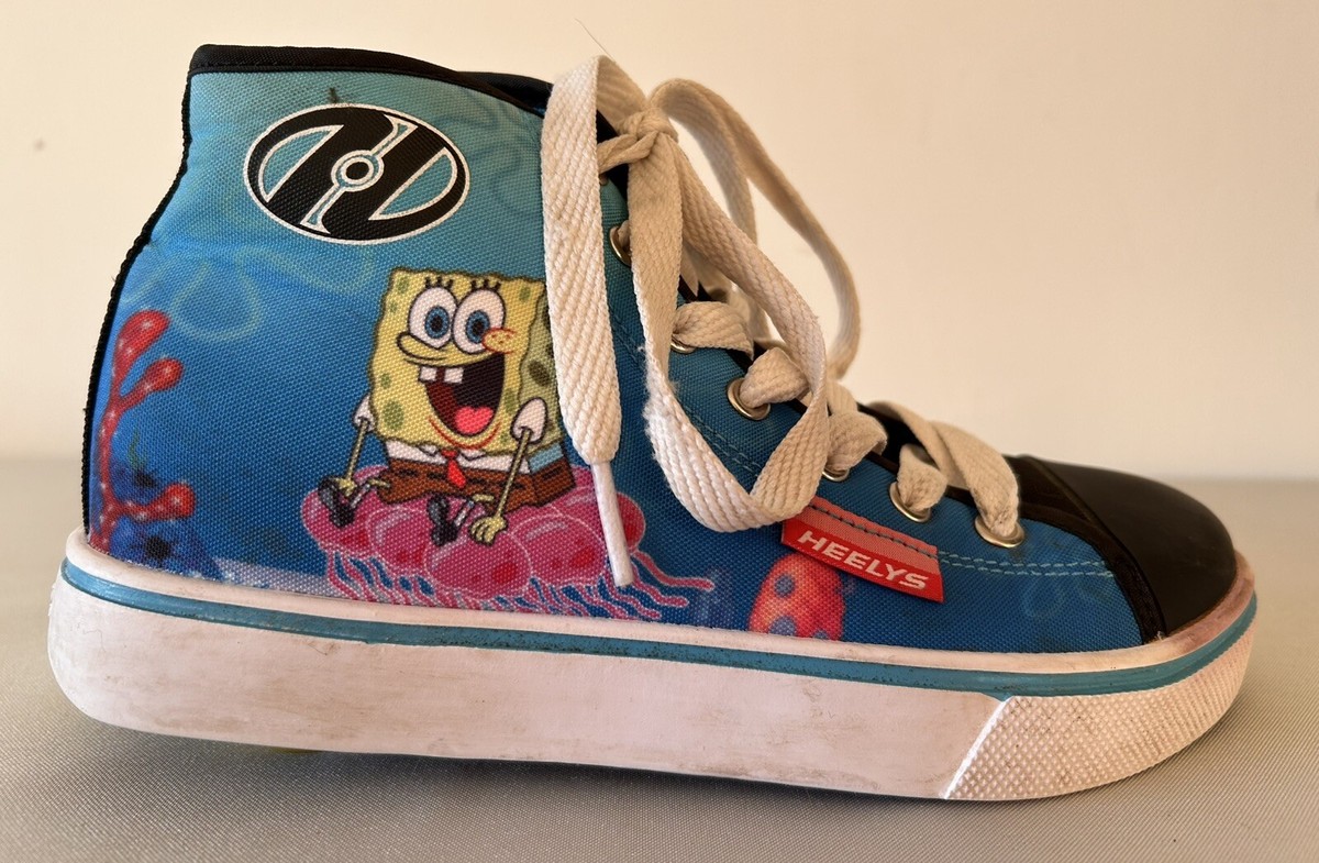 Chaussures De Skate Heelys SpongeBob SquarePants - Taille UK 3 - Avec Roues - Occasion Bon état