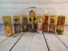 Lot of 8 vintage GERMAN GOLDSCHATZ dolls - BERLIN, ROTHENBURG, FRANKEN, HELGOLAN