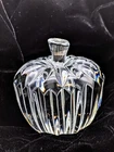 Vintage Waterford Ireland Cut Lead Crystal Retired Apple Paper Weight
