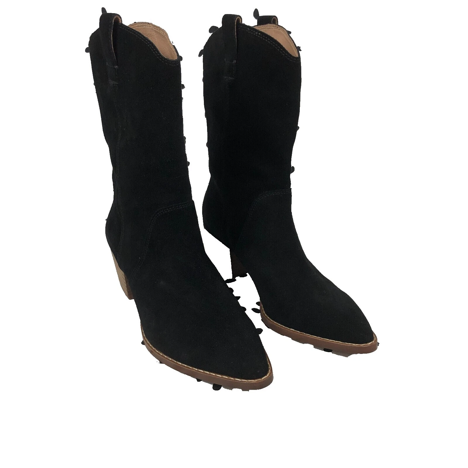 Botas para mujer Madewell negras de gamuza