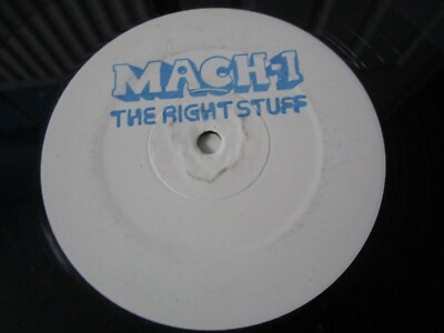 Mach 1    The Right Stuff Ghetto Recording Company STUFFT 1 Promo 12inch Single