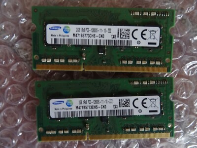 Sams. 4GB 2x2GB PC3-12800S DDR3 SDRAM 1600 MHz SO DIMM 204-pol. M471B5773CHS-CK0