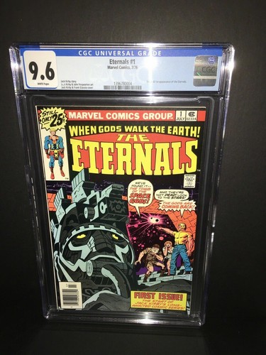 Eternals #1  CGC 9.6 white pages, 1st Eternals & Ikaris, 1976 Marvel
