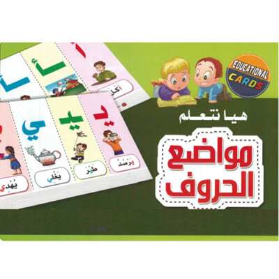 Arabic Letters Forms (Shapes)  Flash Cards - بطاقات مواضع الحروف العربية