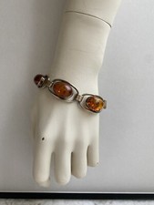 bernstein armband silber 800