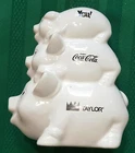 Vintage Triple Piggy Coin Bank You, Coca Cola Taylor  Made in USA