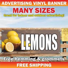 Lemons Advertising Banner Vinyl Mesh Sign fruit vegetable berry farm fresh