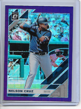 2019 Donruss Optic FOTL Nelson Cruz Pandora Purple Prizm /99