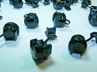 25 Boccole Antistrappo HEYCO Per Cavi Piatti, Nylon Nero Modello Sr 30 1