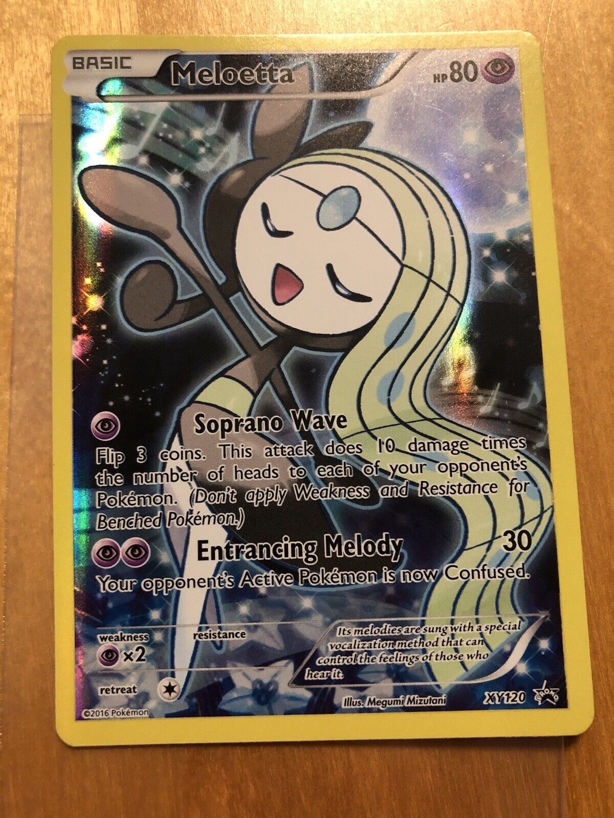  Meloetta - XY120 - Holo - XY Black Star Promos : Everything Else