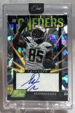 ANTONIO GATES 2022 Panini One The ONEDERS Cracked Ice Auto 5/5! Chargers