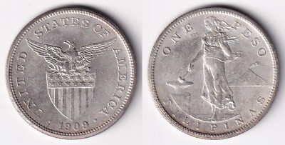 1 Peso 1909-S US-Philippines United States of America Coin