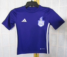 NIB adidas Tabela 23 Jersey Aeroready Logo Youth Sport Shirt SS Deep Purple XS