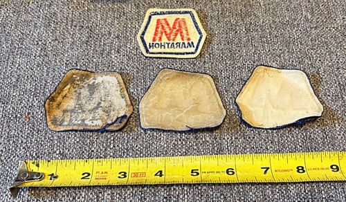 4 x Marathon Gas Station Oil Used Patches 3” - Picture 2 of 2