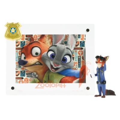 Ichiban Kuji Disney Zootopia Card stand with Nick figure japan NEW