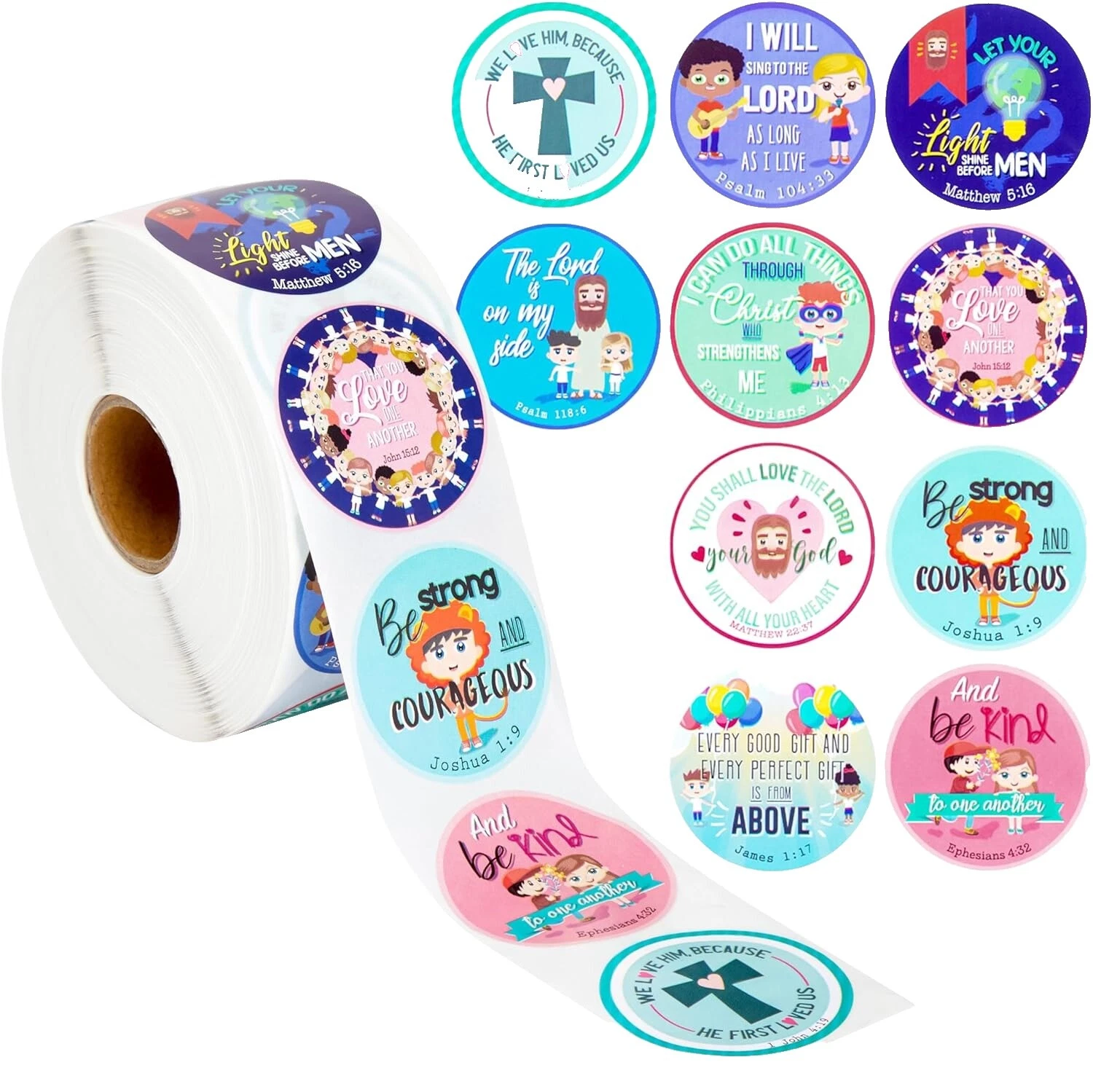 Pegatinas Scrapbooking religiosa Multi-color